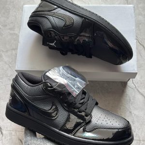first copy air jordan 1 low black croc patent | premium sneaker