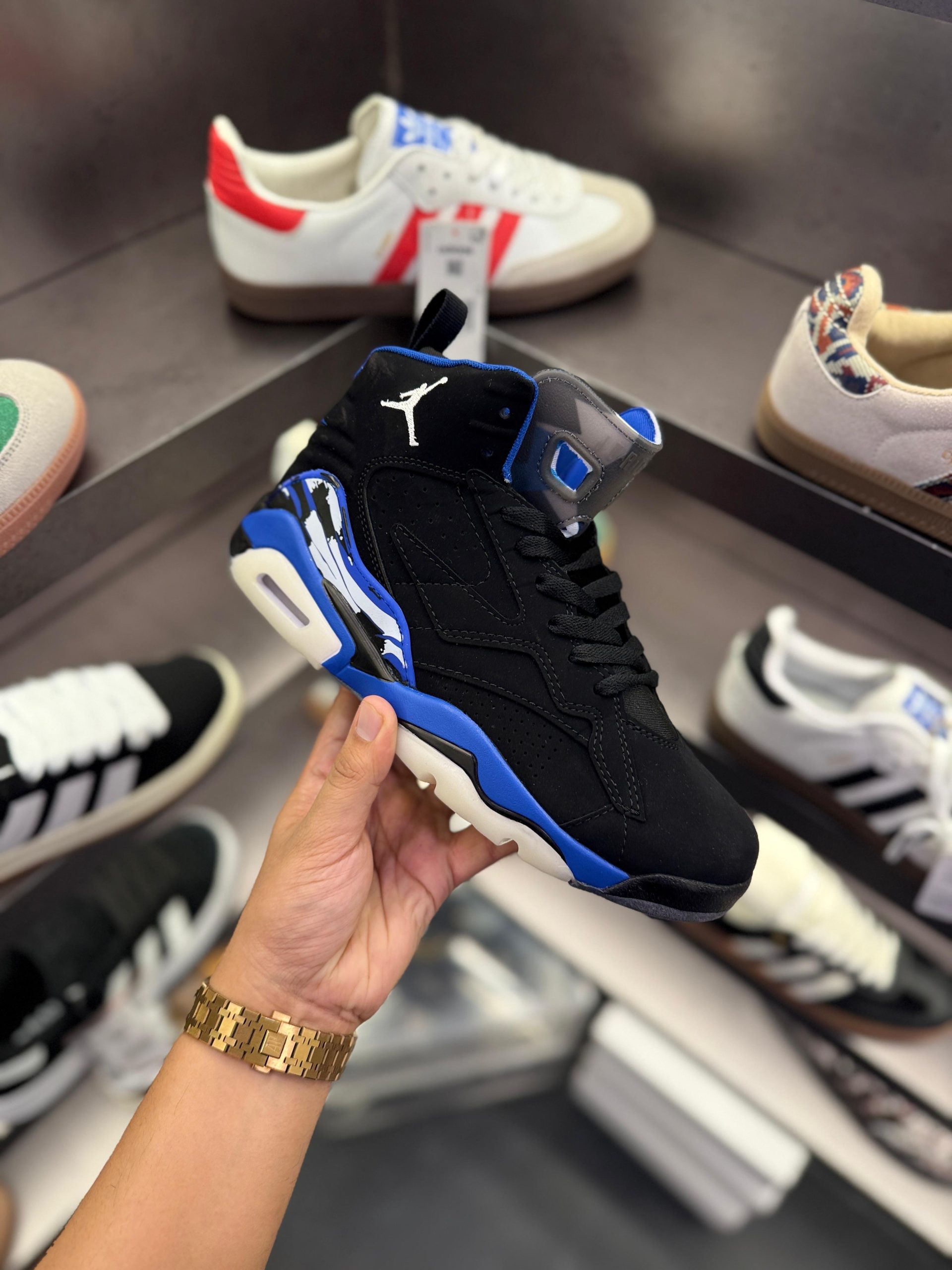 first copy air jordans retro 6 jumpman mvp – black & blue (6) first copy air jordans retro 6 jumpman mvp – black & blue (6)