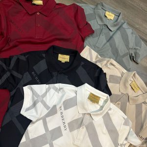 first copy burberry exclusive cotton lycra collar t shirt (3)