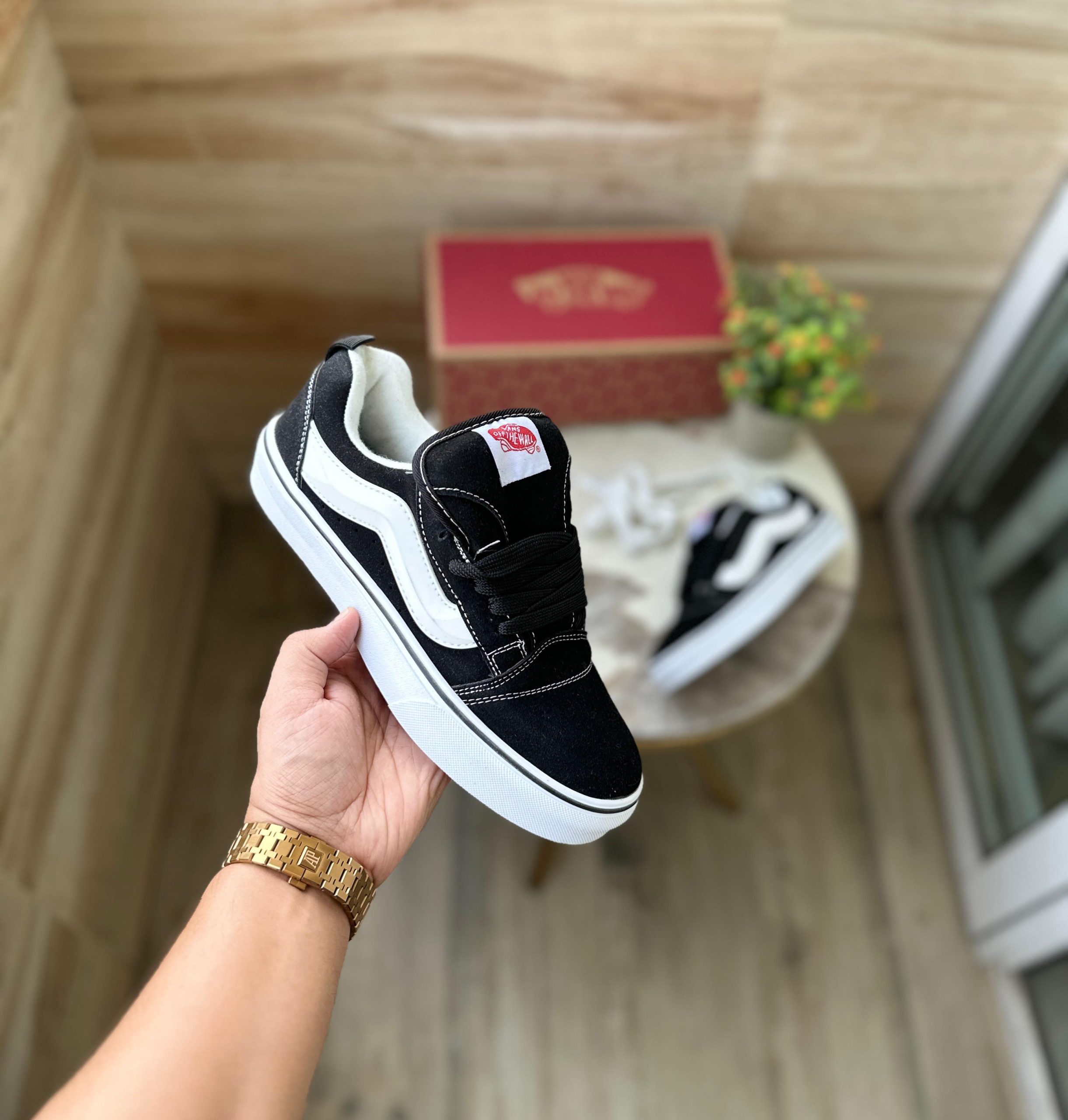 first copy vans old skool knu black white (4) first copy vans old skool knu black white (4)