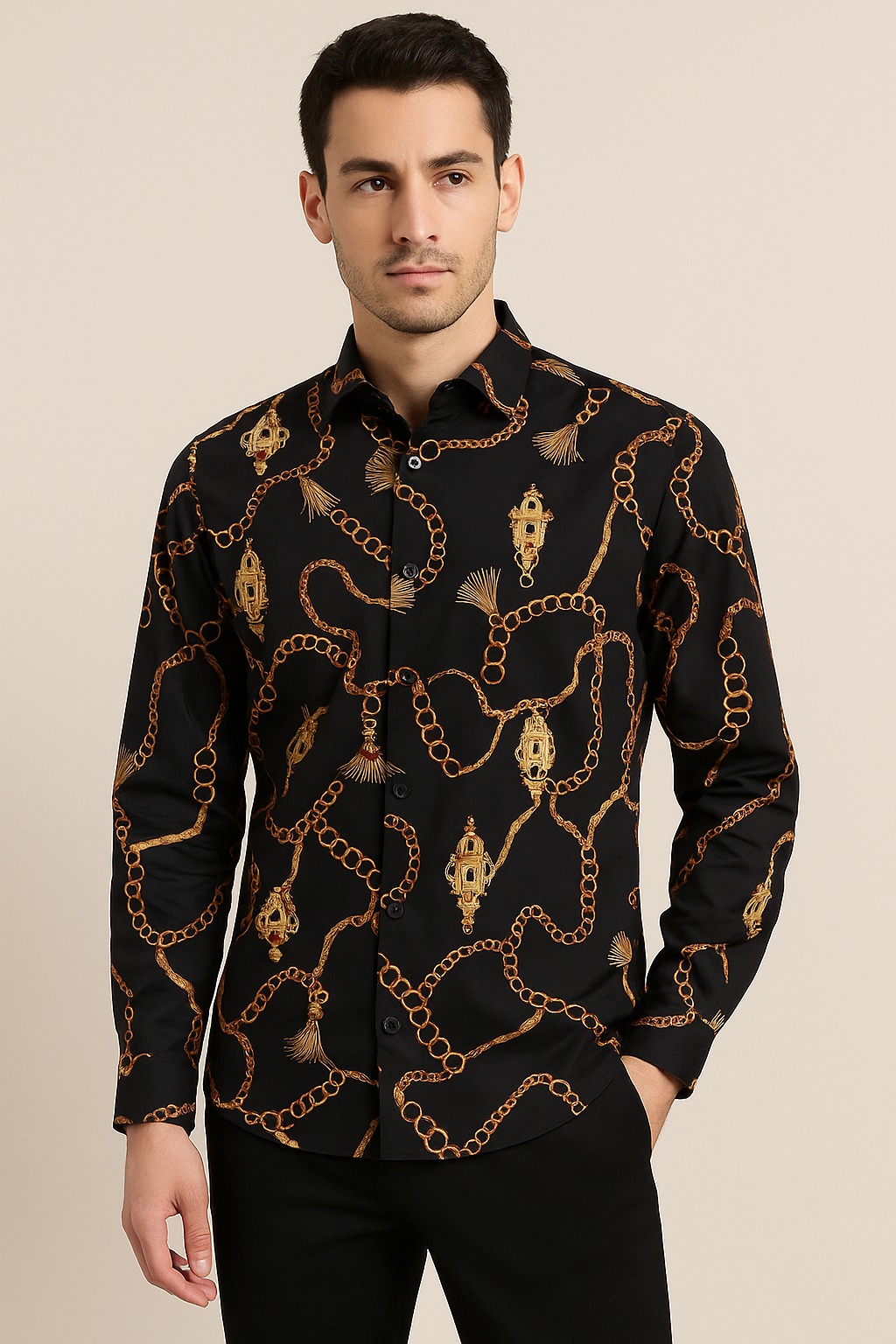 first copy versace chain reaction black shirt – white (2) first copy versace chain reaction black shirt – white (2)