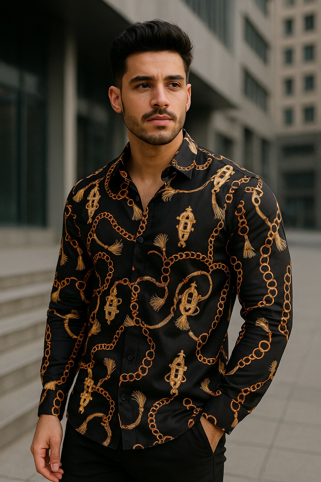 first copy versace chain reaction black shirt – white (3) first copy versace chain reaction black shirt – white (3)