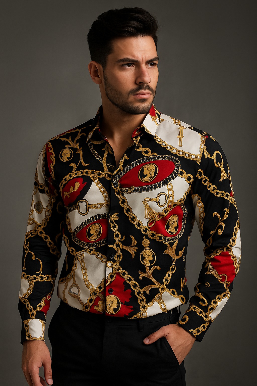 first copy versace chain reaction red shirt – white (4) first copy versace chain reaction red shirt – white (4)