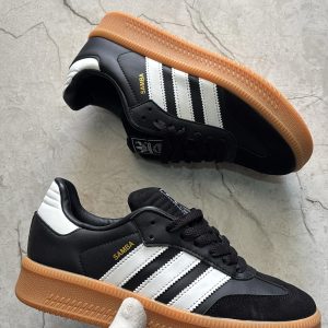 first copy adidas samba big sole sneakers black & white for girls & boys