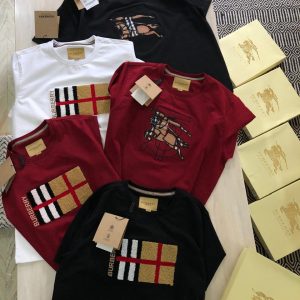 first copy burberry premium cotton lycra crew neck t shirt (8)