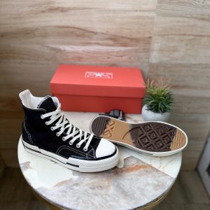 first copy converse chuck mid plus black white (6)