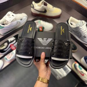 first copy emporio armani leather mules (2)