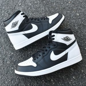 first copy nike air jordan 1 high og black white semi ua (7)