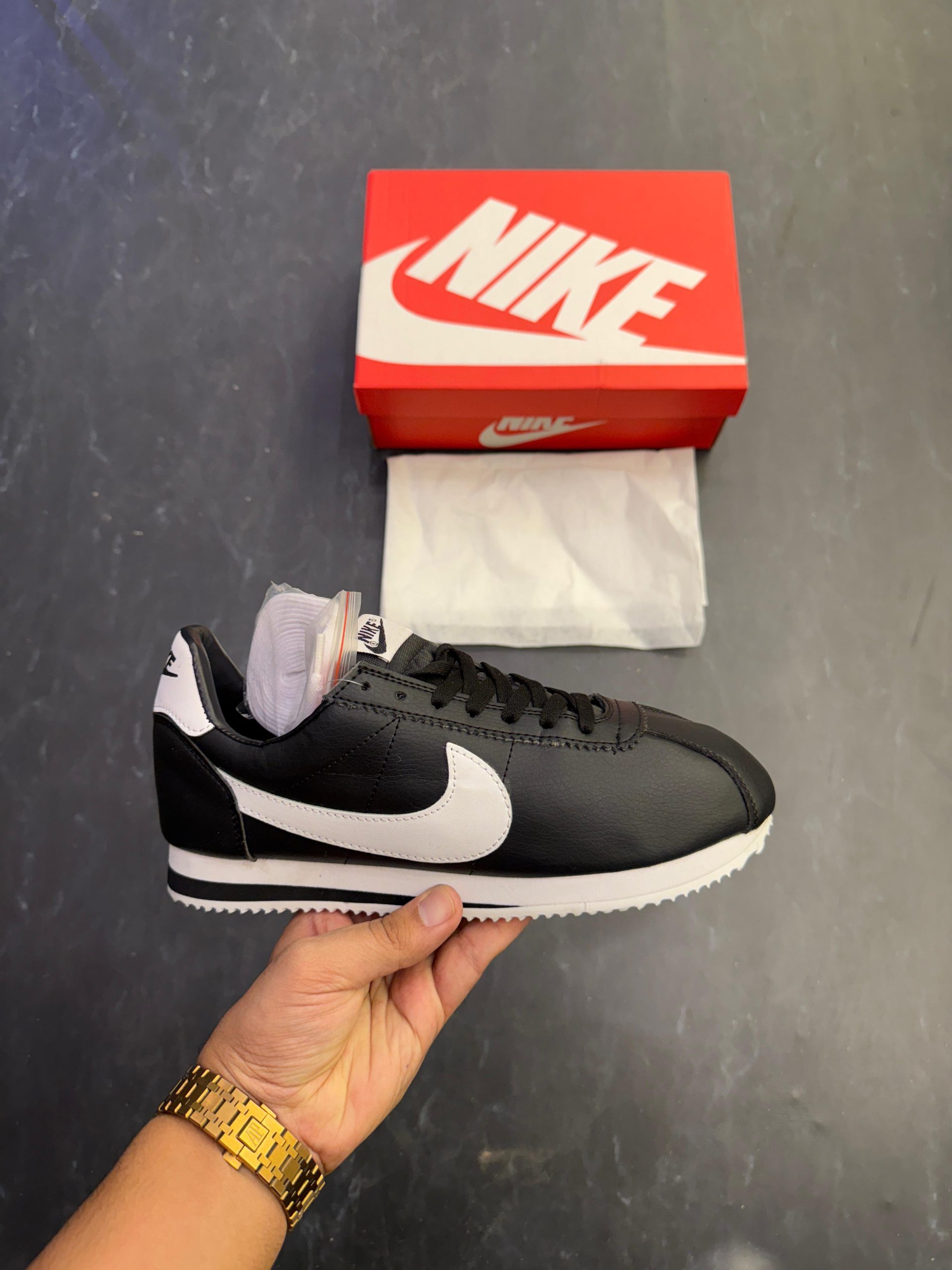 first copy nike cortez basic black (3) first copy nike cortez basic black (3)