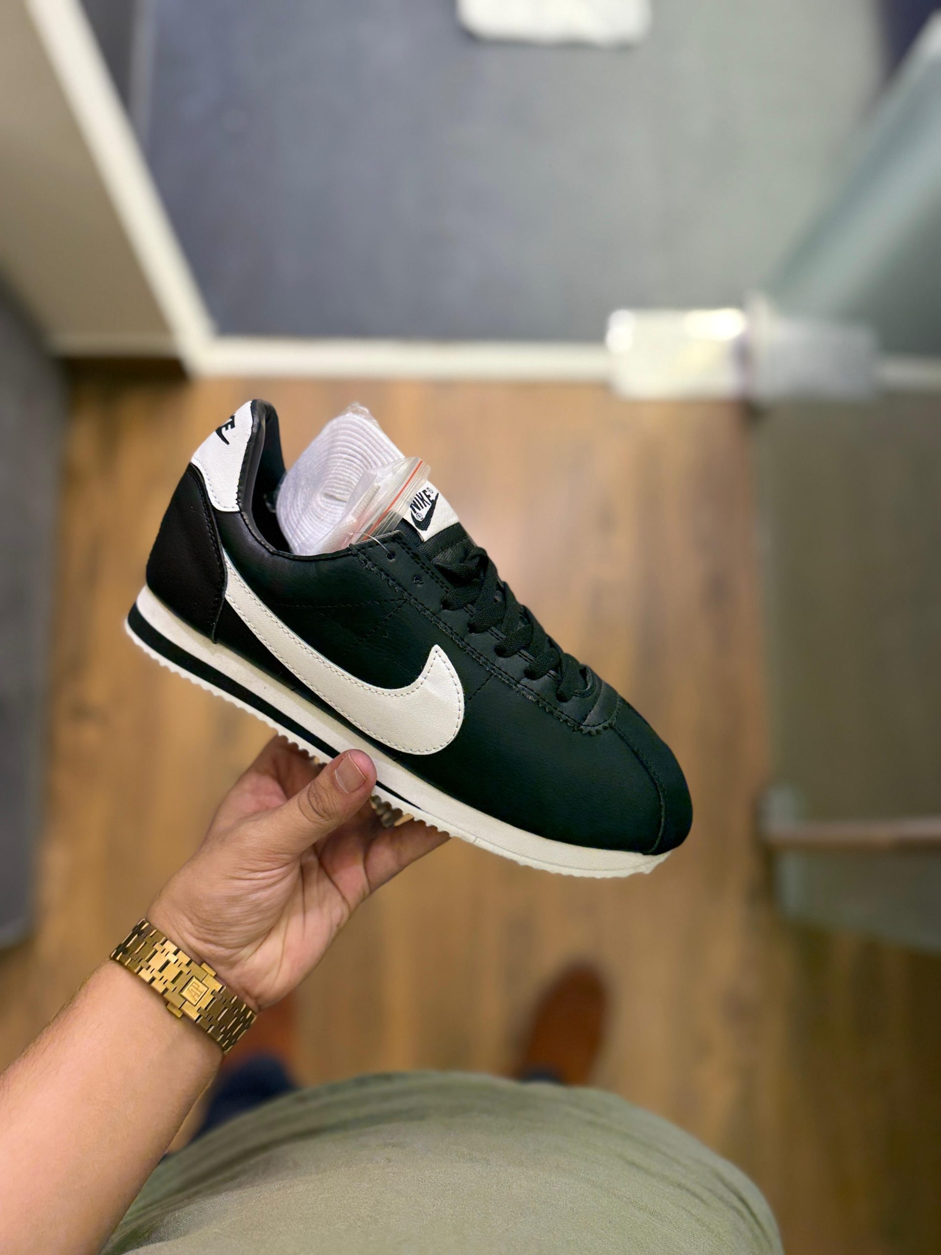 first copy nike cortez basic black (6) first copy nike cortez basic black (6)