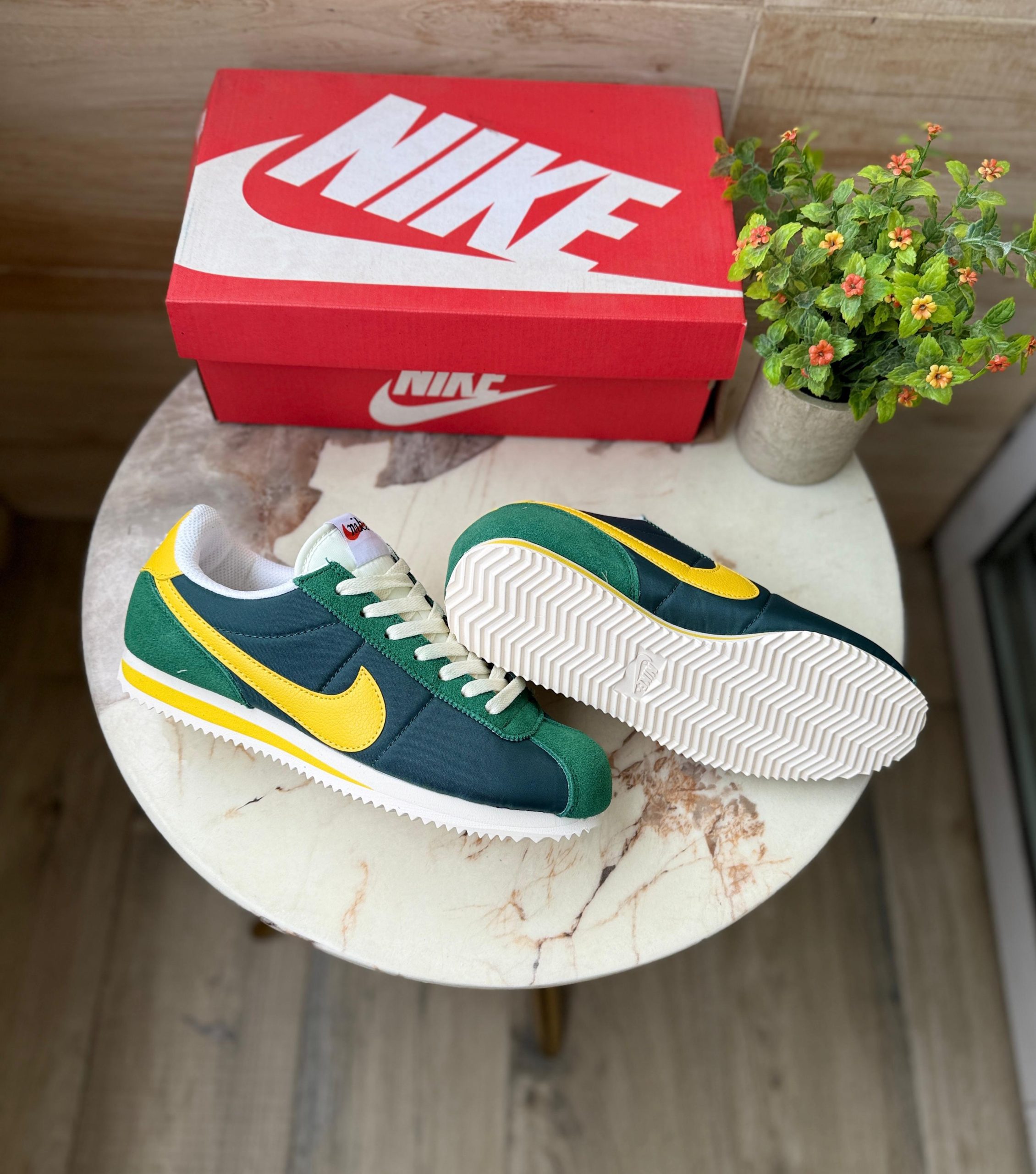 first copy nike cortez nylon green yellow (4) first copy nike cortez nylon green yellow (4)