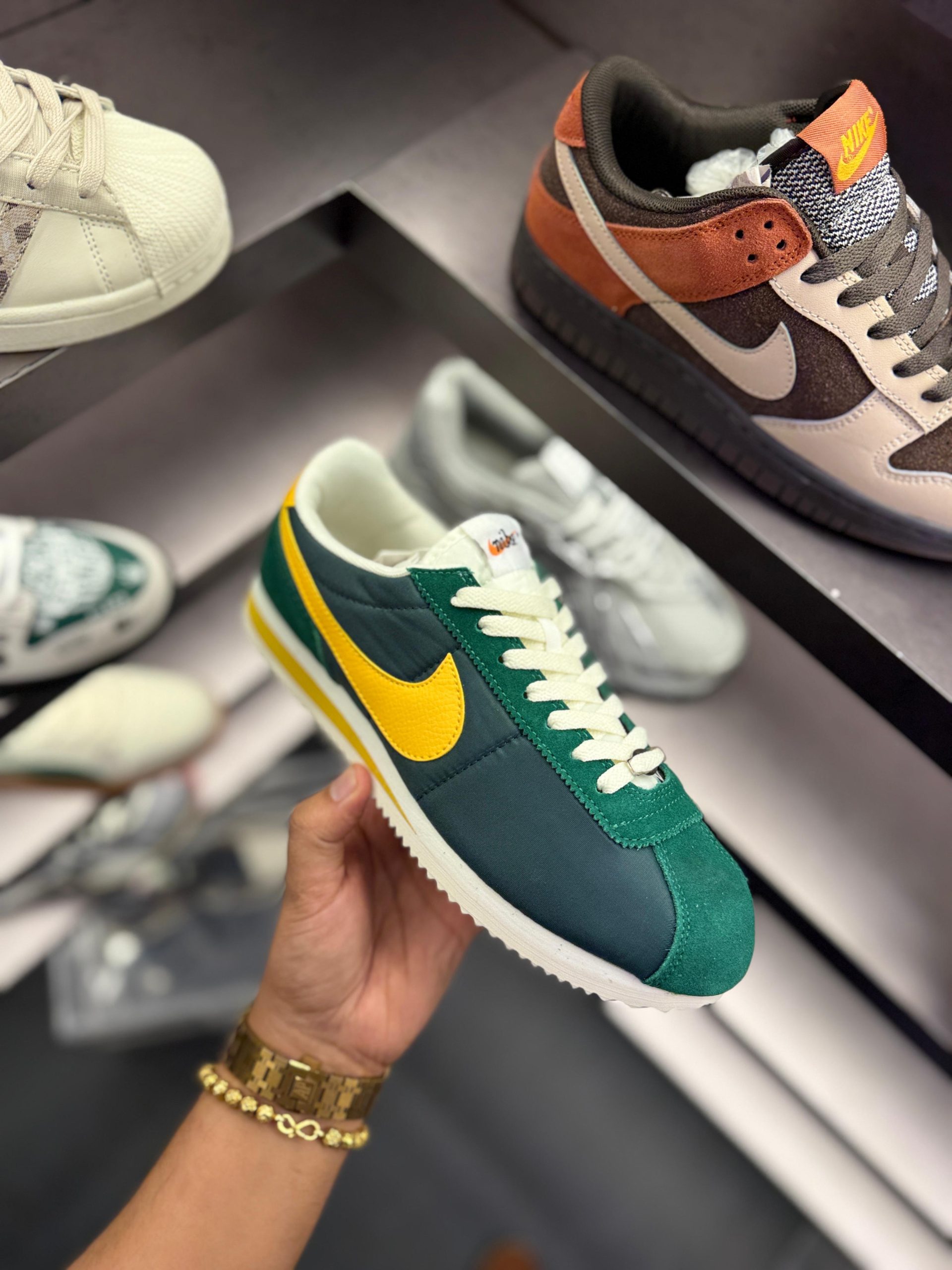 first copy nike cortez nylon green yellow (5) first copy nike cortez nylon green yellow (5)