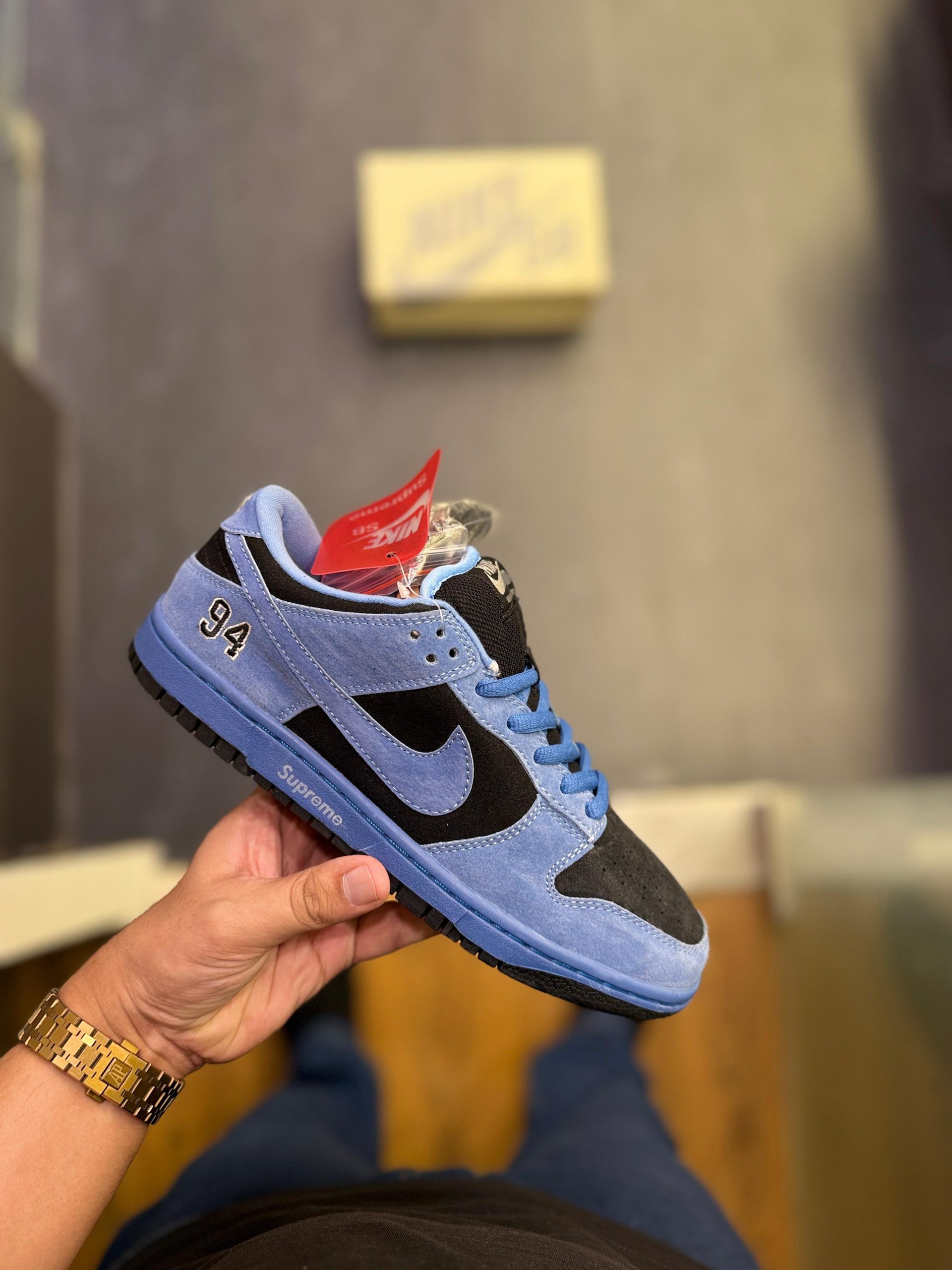 first copy nike sb dunk supreme 94 blue black ocean fog (1) first copy nike sb dunk supreme 94 blue black ocean fog (1)