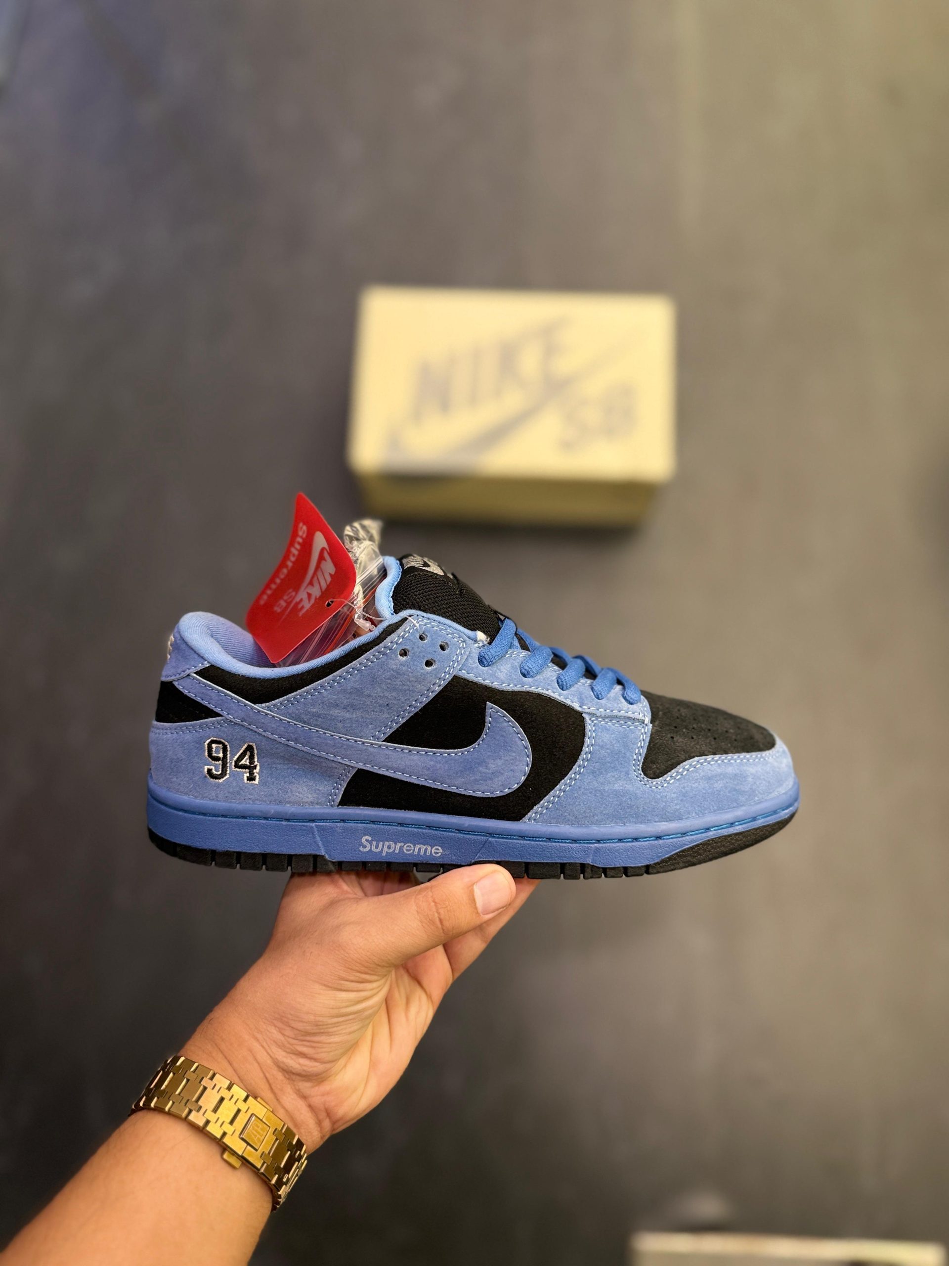 first copy nike sb dunk supreme 94 blue black ocean fog (3) first copy nike sb dunk supreme 94 blue black ocean fog (3)