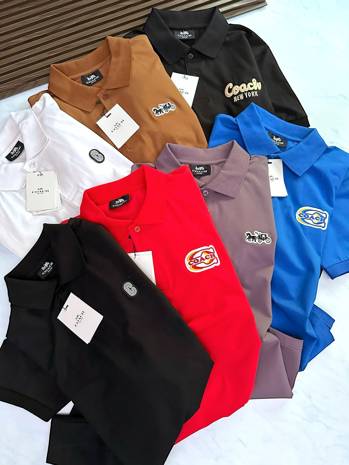 first copy coach imported quality exclusive polo tees for men (16) first copy coach imported quality exclusive polo tees for men (16)