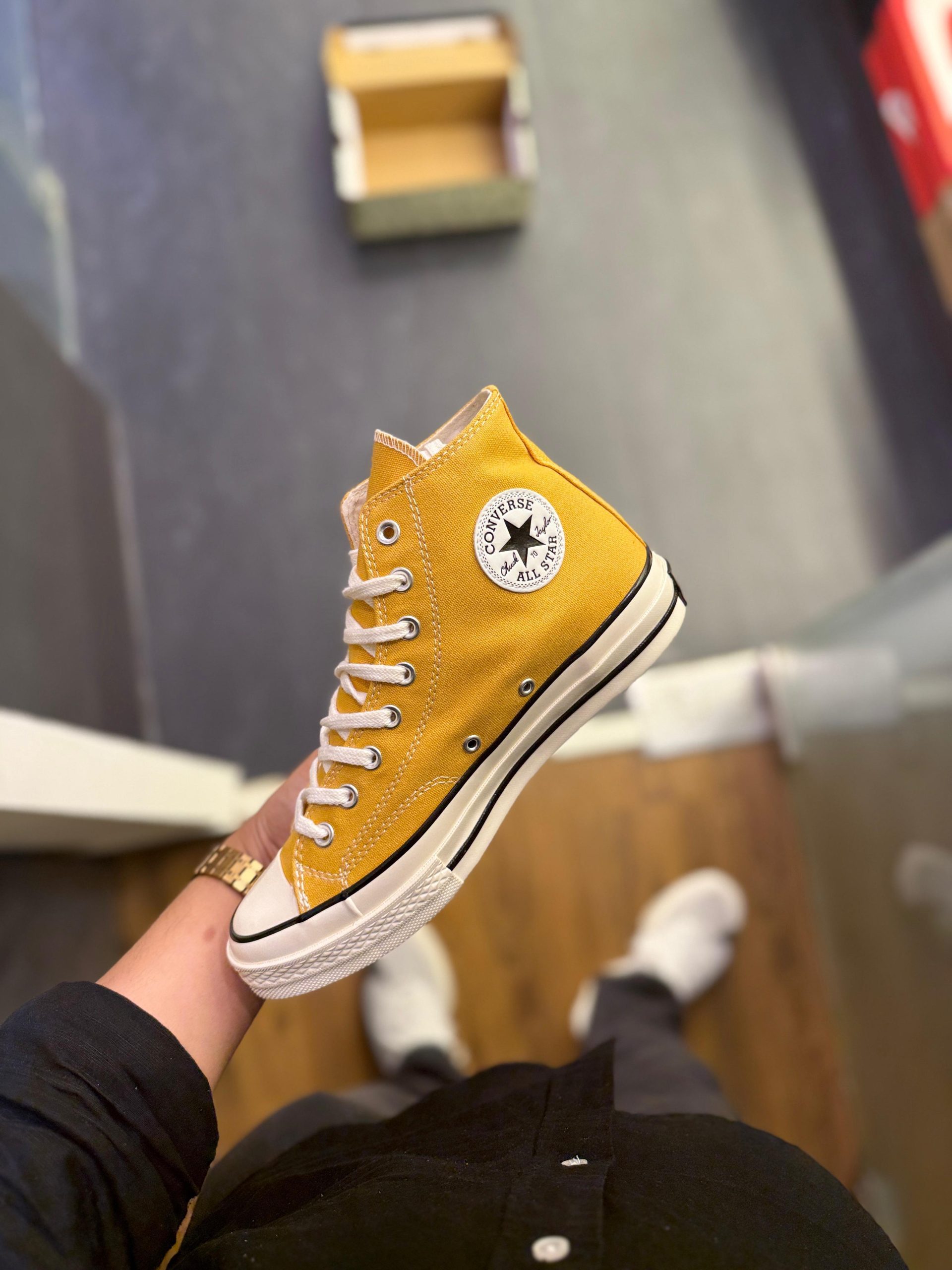first copy converse chuck 70 mid yellow (6) first copy converse chuck 70 mid yellow (6)