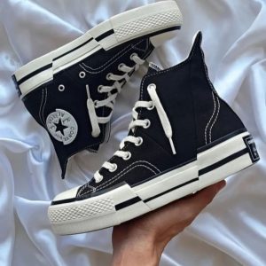 first copy converse chuck mid plus black white (3)