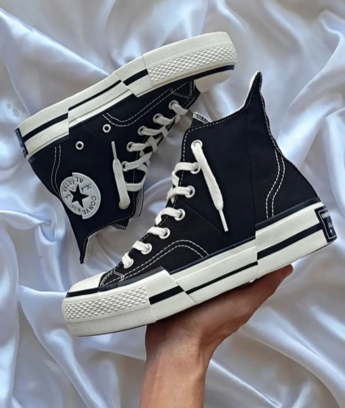 first copy converse chuck mid plus black white (3) first copy converse chuck mid plus black white (3)