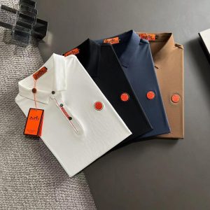 first copy hermes imported lycra polo t shirt for men (1)