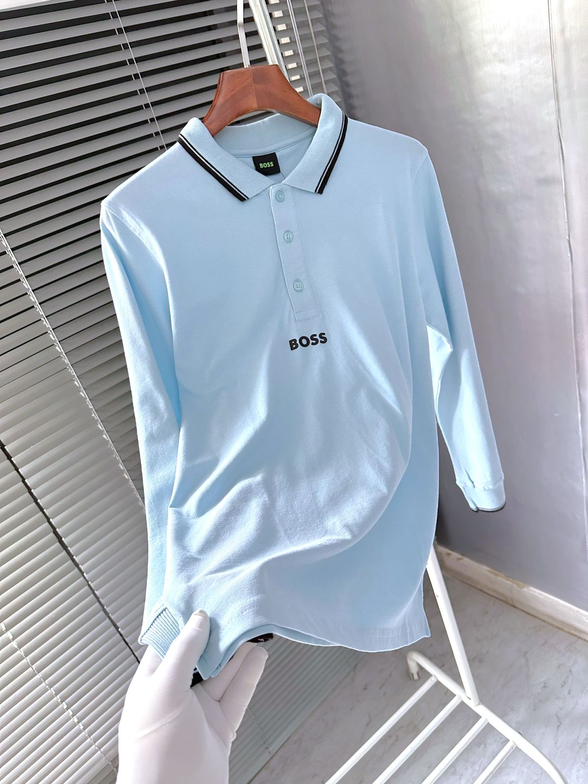 first copy hugo boss imported quality full sleeves polo tees for men (1) first copy hugo boss imported quality full sleeves polo tees for men (1)
