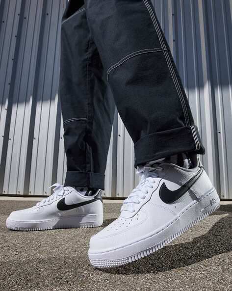 first copy nike air force one white black swoosh (4) first copy nike air force one white black swoosh (4)