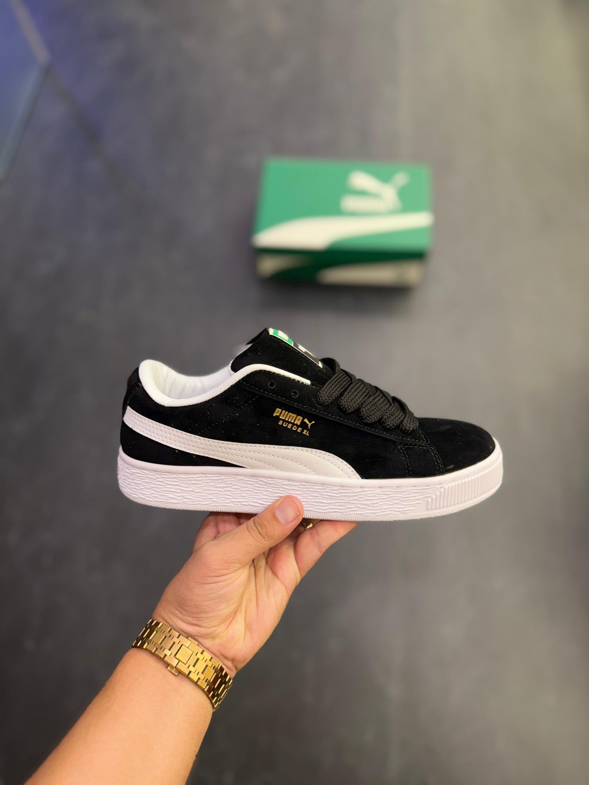 first copy puma suede classic xl black white (9) first copy puma suede classic xl black white (9)