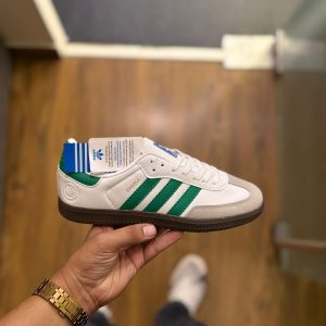 first copy adidas originals samba white green (3)
